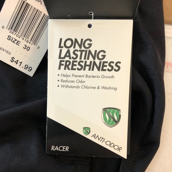 TYR Mens Racer Swimwear Bottoms Briefs Drawstring Phoenix Purple Black 30 US XS - Picture 9 of 11